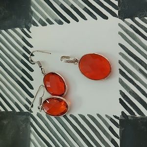 Pendant and earrings